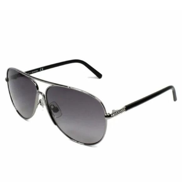 Swarovski SW 138 Gunmetal Frame Grey Gradient Lens Aviator Sunglasses - Picture 2 of 10